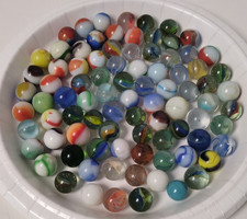 Vtg Marbles 87 in Assorted Lot Cat Eyes Multi Color Misc picture