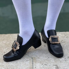 Victorian Baroque 18th Century Costume Frock Shoes Masquerade Noble High Heels picture