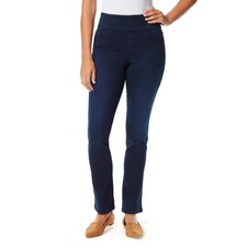 Gloria Vanderbilt Amanda High Rise Pull On Jeans Kansas Womens Size 8 picture