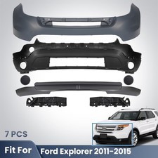 Front Bumper Cover Assembly Complete Kit For Ford Explorer 2011-2015 Primed picture