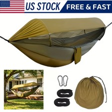 Portable Camping Hammock Tent With Mosquito Net and Canopy for 1-2Person 550lbs picture