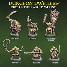 ORC OF THE RAGGED WOUND BOX SET Reaper Minis Bones USA Dungeon Dwellers REM07201 picture