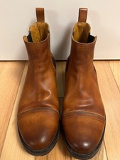 John Fluevog Guardian Angel Nathan Brown Leather Chelsea Boots Men's Size M 8.5 picture