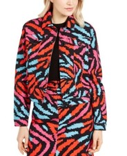 Escada Women's Printed Denim Jacket (42, Fantasy) picture