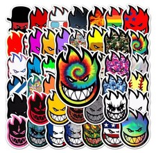 20 PCS Random SpitFire Brand Logo Wheels Big Head Stickers Skateboard  picture