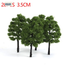 20/40 Pcs Green Model Trees for Train Set Landscape Scenery Kit picture