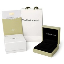 Van Cleef & Arpels Necklace Box VCA Original Travel Jewelry Case Empty Box Only picture