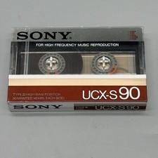 SONY UCX-S 90 Audio Cassette Blank Tape Type II High Bias Made in Japan Vintage picture