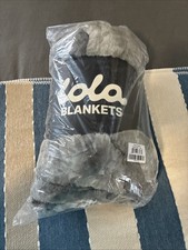Lola Blankets Original Smoky Skies 60x72 Large Gray marble tie dye Blanket picture
