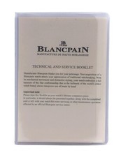 Blancpain Technical & Service Booklet Manual picture