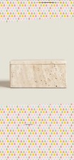 Zara Home Bathroom Container Beige Stone Heavy Duty Stylish Container Natural picture