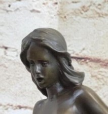 Bronze Sculpture Hand Made Couple Nude Home Office Decoration Statue Figure Art picture