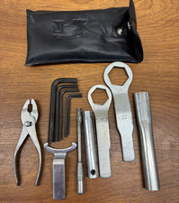 13 pc Vintage Kawasaki Motorcycle Tool Kit with Pouch picture