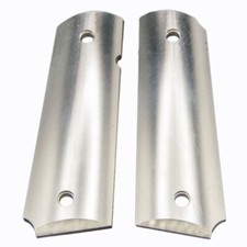 RAW Aluminum Full Size 1911 Grips: COLT, Kimber, RIA - Engravers Special - Ambi picture