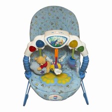 Rare 2005 Fisher Price Disney Pooh Kick & Play Bouncer Lights Sounds Vibration picture