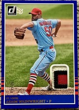 2025 Panini Donruss 1985 Materials Adam Wainwright #MAT-AW Blue /25 Cardinals picture