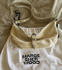 Marge Sherwood White Leather Shoulder Bag Zip picture
