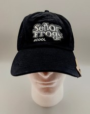 Black Senor Frogs Bottle Opener Hat Cap, Adjustable Back picture