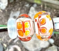 Trollbead unique ooak butterfly pair event bead  picture