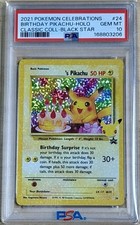 2021 Pokemon Celebrations Classic Collection #24 Birthday Pikachu - PSA 10 💎 picture