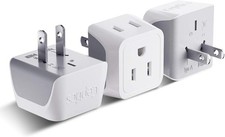 Japan, Philippines Travel Adapter Plug by Ceptics - USA 3 Pin Polarized to 2 ... picture