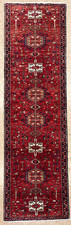 Vintage Karajeh 3x13 Tribal Geometric Runner Rug Boho Hand Knotted Wool Oriental picture