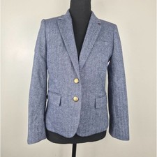 NWT J.Crew Factory Herringbone Wool Schoolboy Blazer Preppy Academia Collegiate picture