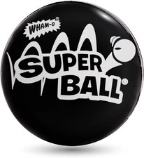 Wham-O Original Superball Black High Bounce Ball New on Card picture