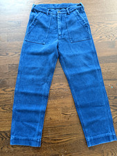 Mens sashiko Baker Pants Straight 33x30 picture