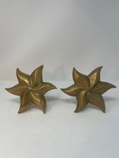 Vintage William Harvey Studio Gold Gilt Pinwheel Drapery Tiebacks, set of Two  picture
