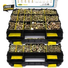1000 Pcs Grade 8.8 Metric Bolt Assortment, M4 M5 M6 M8 Heavy Duty  Nuts Kit picture