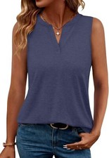 Women's Casual V Neck Sleeveless Tank Tops - Summer Blouse Essentials picture