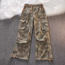 Large Pocket Camouflage Jeans Men's and Women's Straight Leg Work Pants picture