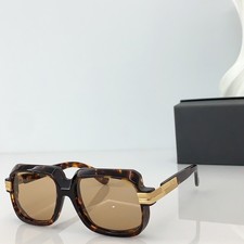 Cazal MOD607 Fashion Square Sun Glasses Tortoise Frame Brown Lens 56‑18‑140 picture