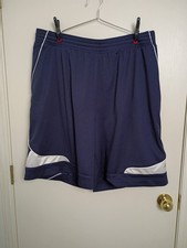 Vintage Reebok Basketball Shorts Men Baggy Navy Blue Mesh Gym Wave Y2K 2XL picture