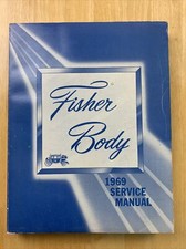 ORIGINAL 1969 GM/CHEVROLET FISHER BODY SERVICE MANUAL. ALL FISHER BODY TYPES picture