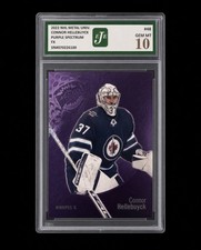 2022 Metal Universe Hellebuyck 48 Purple Spectrum 19/199 EJE 10 PSA picture