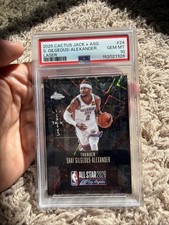 Shai Gilgeous‑Alexander 2025 Cactus Jack x ASG Laser /25 PSA 10 Gem Low Pop picture