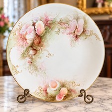 Antique T&V Limoges France Plate Hand Painted by Sr. Marie Adelaide Bodde c1900 picture