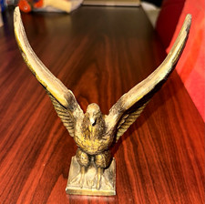 Vintage Cast Metal American Federal Eagle Flagpole Topper / Finial picture