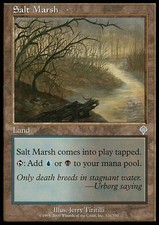 1x Salt Marsh - Foil Invasion Lightly Played, English Mtg Magic picture