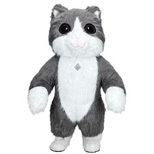 Fluffy Tabby Cat Inflatable Mascot Carnival Birthday Halloween Parade Costume picture