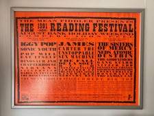 Reading Festival 1991 Vintage Poster-Nirvana-Sisters of Mercy-Iggy Pop-James picture
