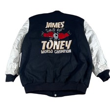 James Toney Lights Out Personal Worn Used Vintage Lettermen Jacket GA picture