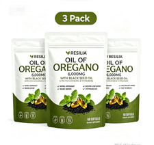 3Pack Resilia Oil of Oregano 6000mg with Black Seed Oil Softgels – 60 Capsules picture