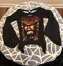 Killstar Lost Boys Buckle Blouse Top One of Us XS NWT Goth Punk Vampire Horror picture