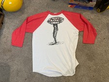 Vintage 90s Nine Inch Nails Fragility Tour Berlin Raglan Parking Lot Boot XL picture