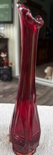 Fenton Ruby Red Swung Bud Base picture