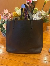 NWOT Cuayana black leather tote purse bag  (210 picture