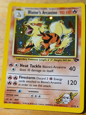 Pokemon TCG Blaine's Arcanine, 90 HP, 1/132 picture
